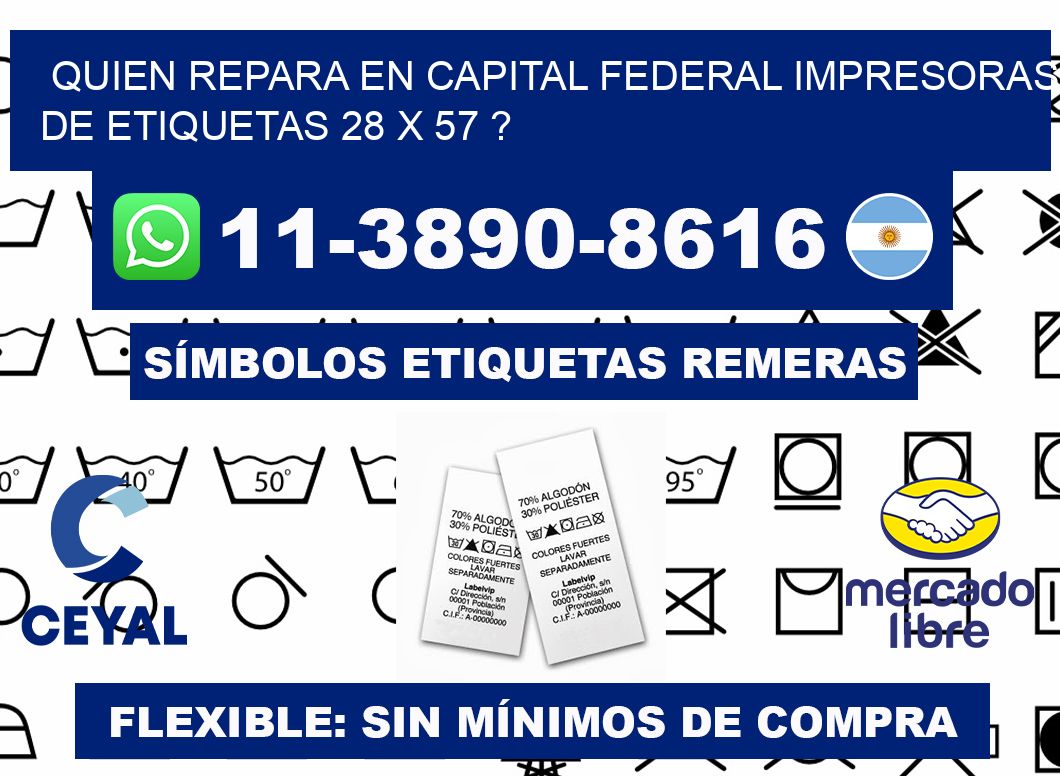 quien repara en capital federal impresoras de etiquetas 28 x 57 ?