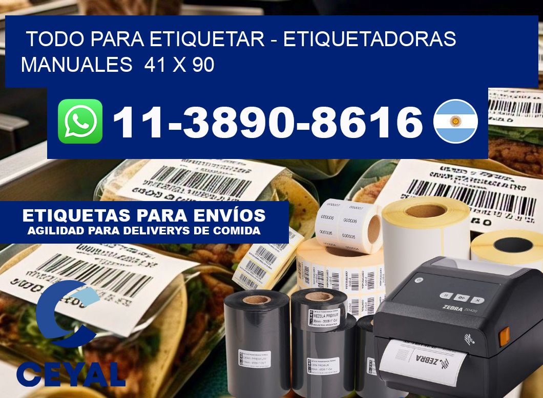 todo para etiquetar - Etiquetadoras Manuales  41 x 90