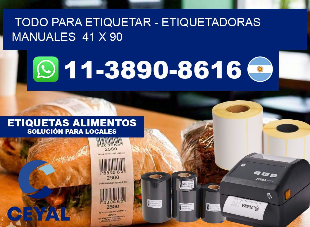 todo para etiquetar - Etiquetadoras Manuales  41 x 90