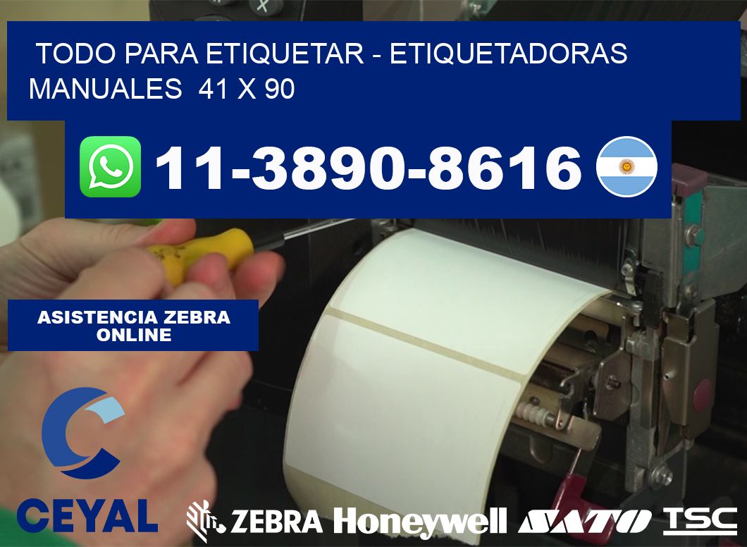 todo para etiquetar - Etiquetadoras Manuales  41 x 90