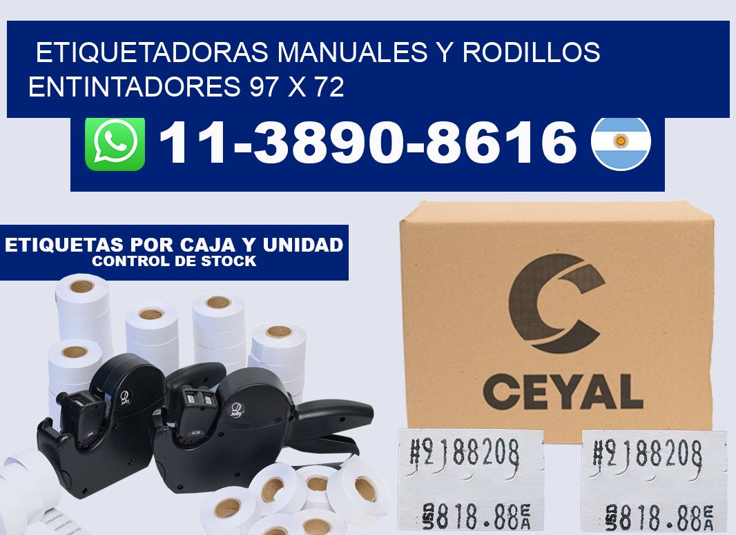 Etiquetadoras manuales y rodillos entintadores 97 x 72