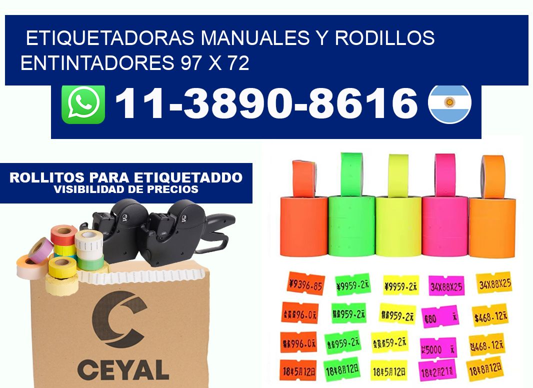 Etiquetadoras manuales y rodillos entintadores 97 x 72