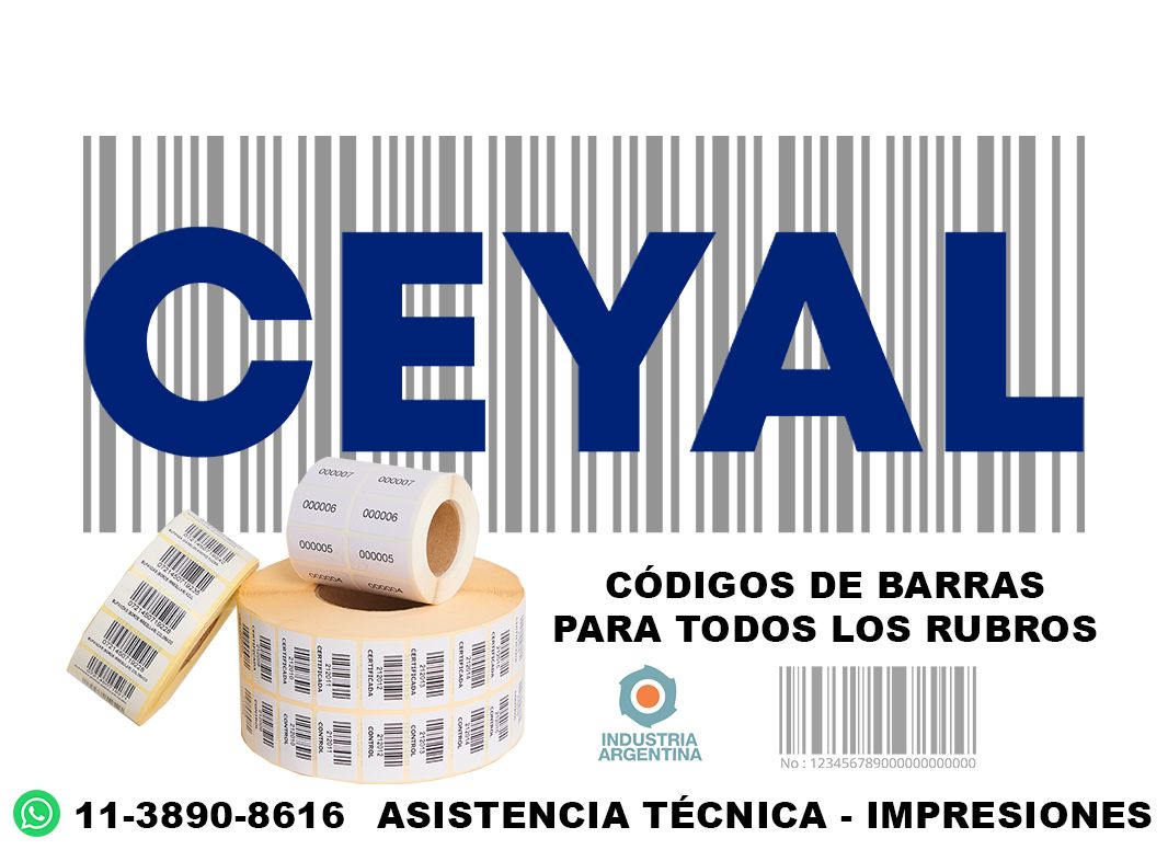 códigos de barra 34 x 83