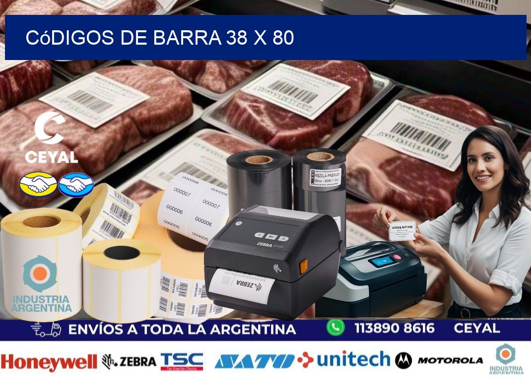 códigos de barra 38 x 80