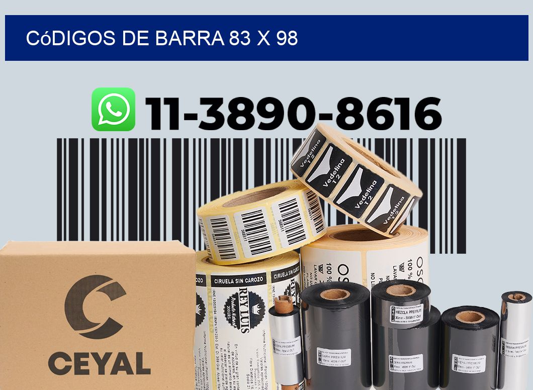 códigos de barra 83 x 98