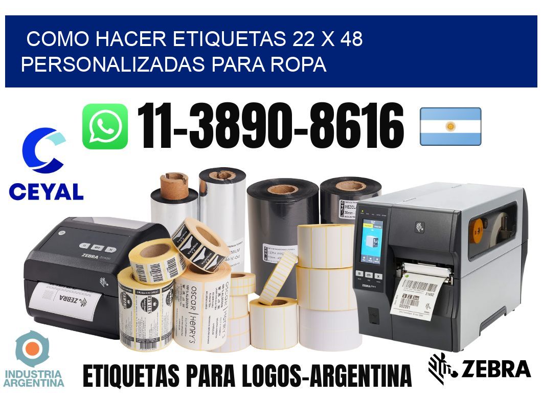 como hacer etiquetas 22 x 48 personalizadas para ropa