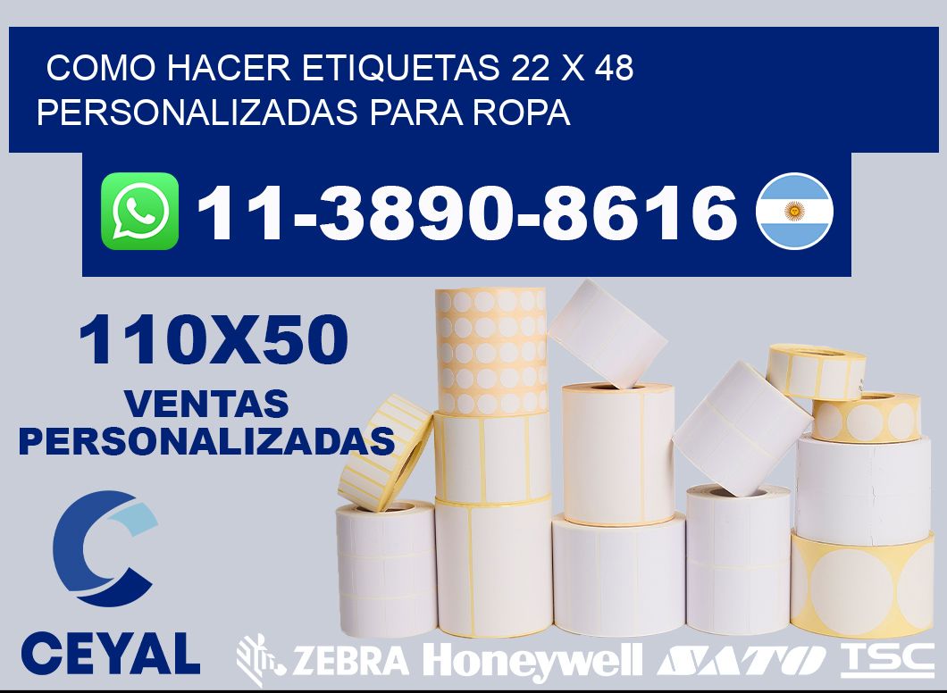 como hacer etiquetas 22 x 48 personalizadas para ropa