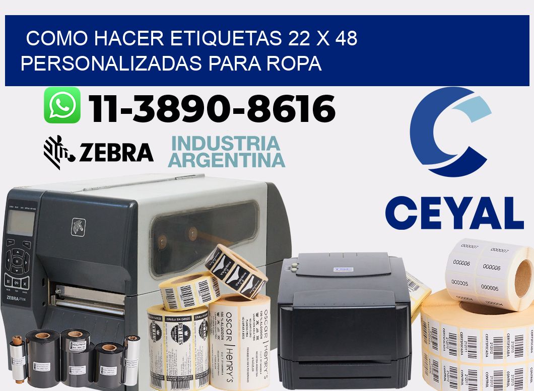 como hacer etiquetas 22 x 48 personalizadas para ropa