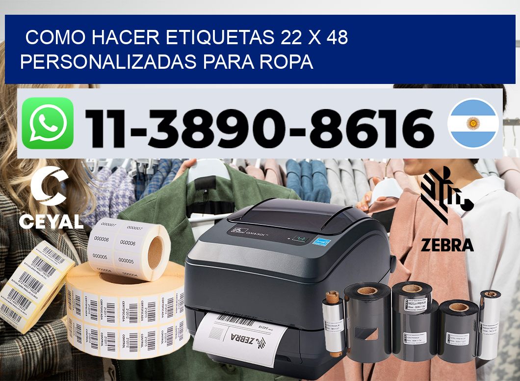 como hacer etiquetas 22 x 48 personalizadas para ropa