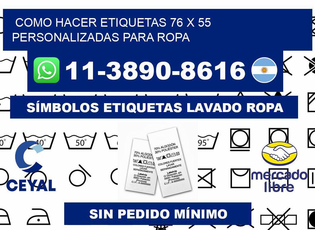 como hacer etiquetas 76 x 55 personalizadas para ropa