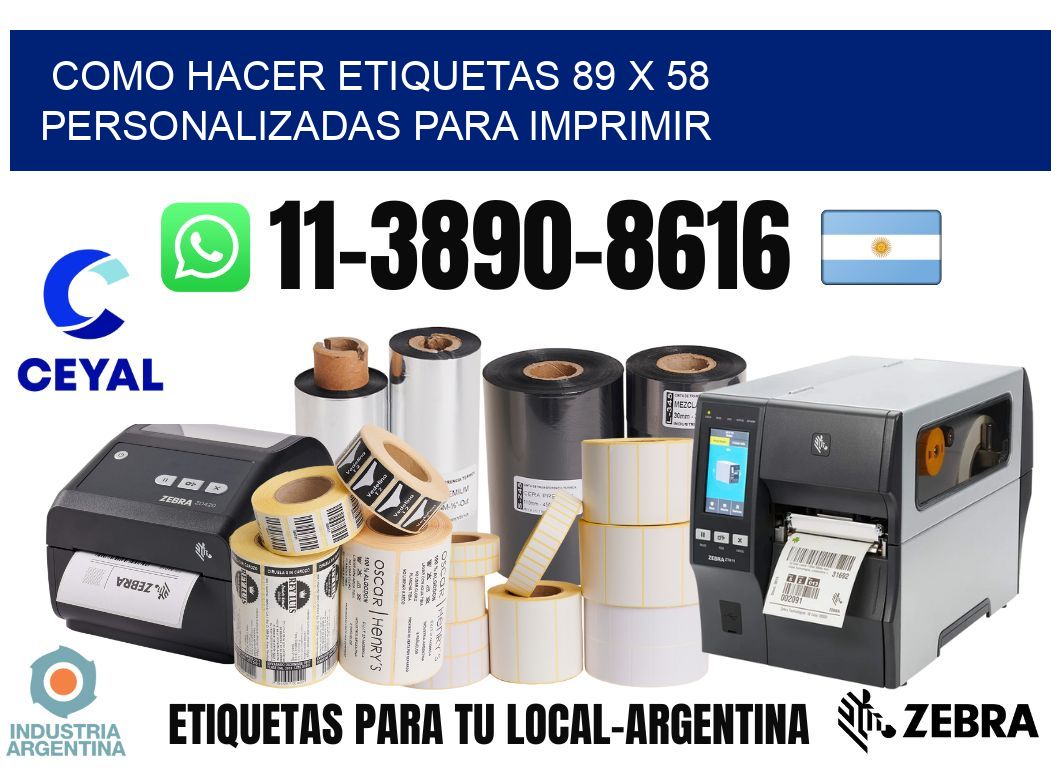 como hacer etiquetas 89 x 58 personalizadas para imprimir