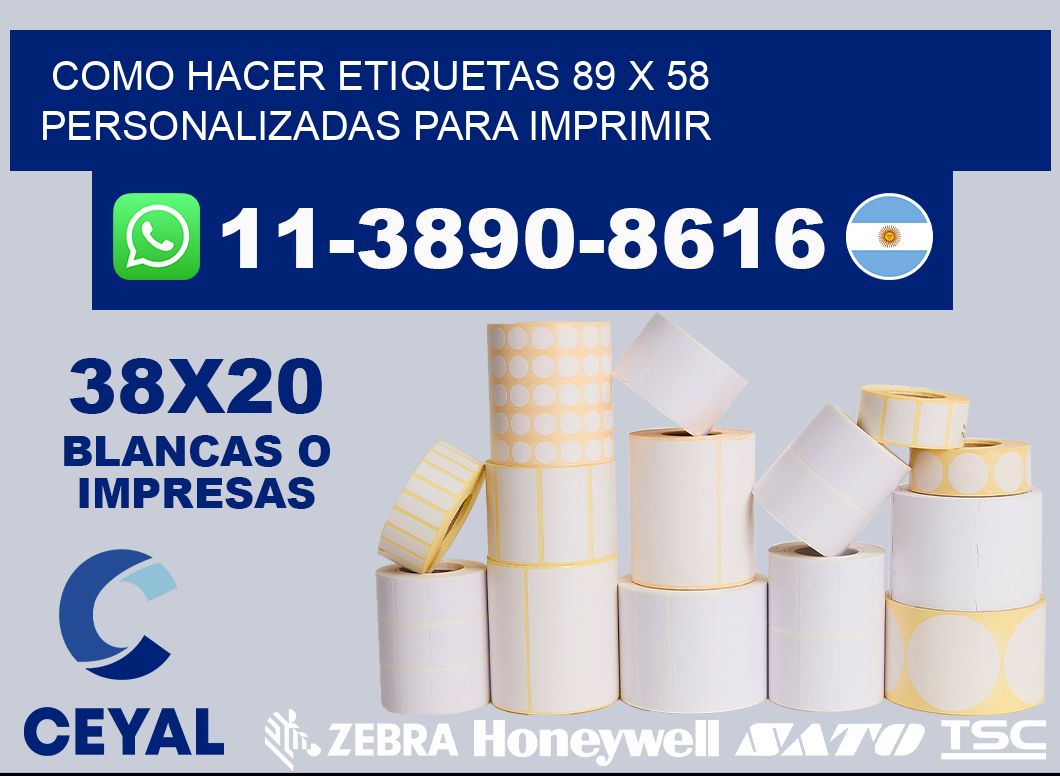 como hacer etiquetas 89 x 58 personalizadas para imprimir