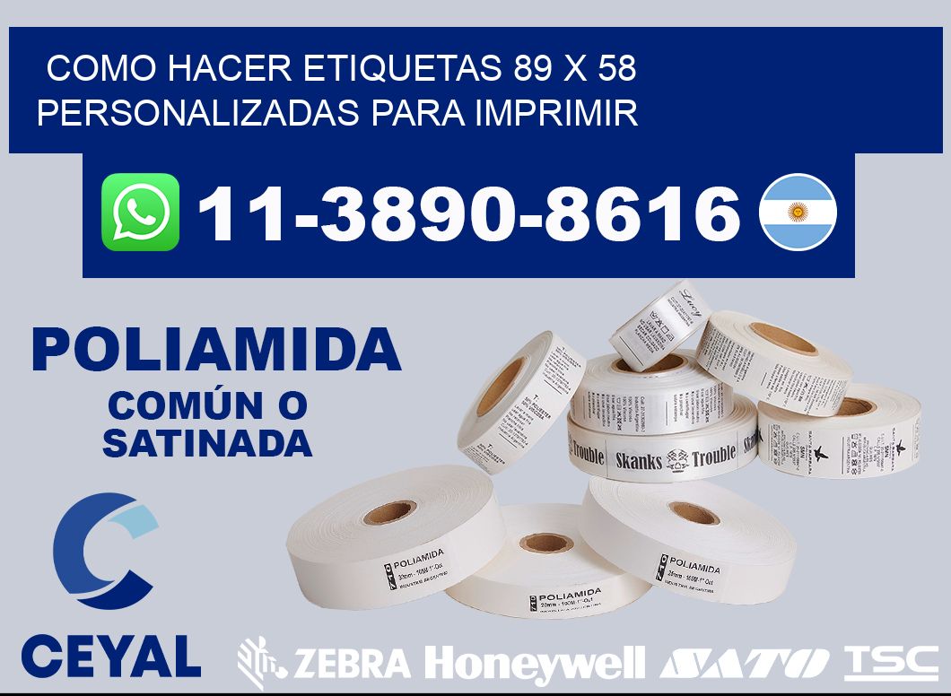 como hacer etiquetas 89 x 58 personalizadas para imprimir