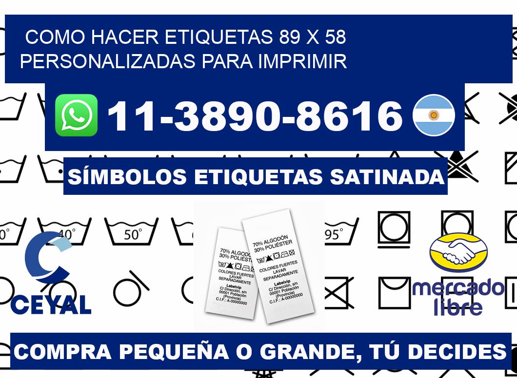 como hacer etiquetas 89 x 58 personalizadas para imprimir