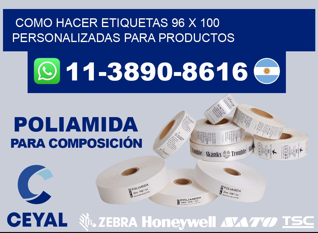 como hacer etiquetas 96 x 100 personalizadas para productos