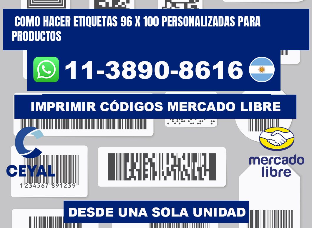 como hacer etiquetas 96 x 100 personalizadas para productos