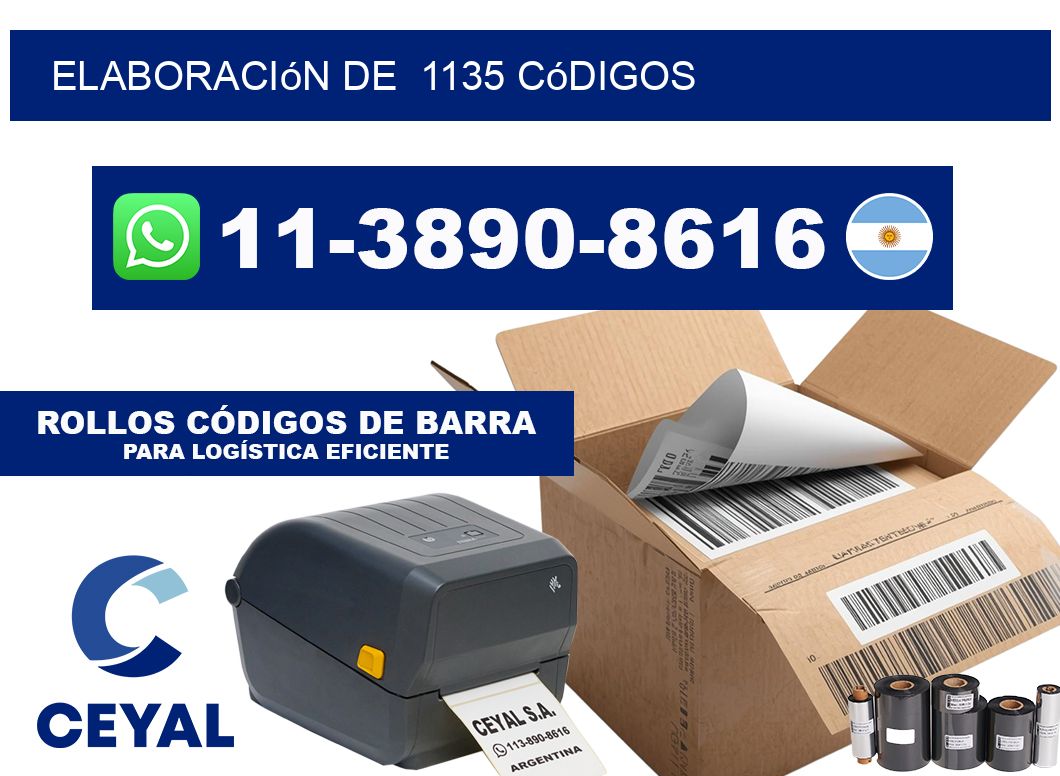 elaboración de  1135 códigos