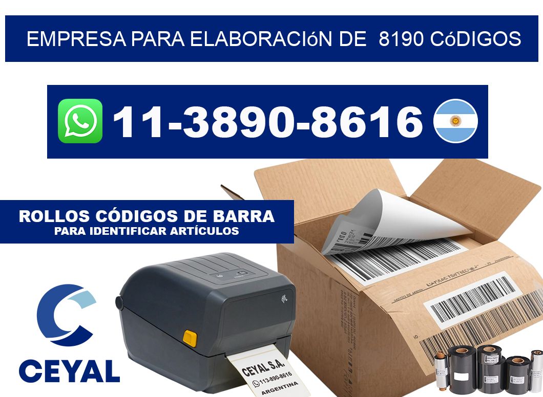 empresa para elaboración de  8190 códigos