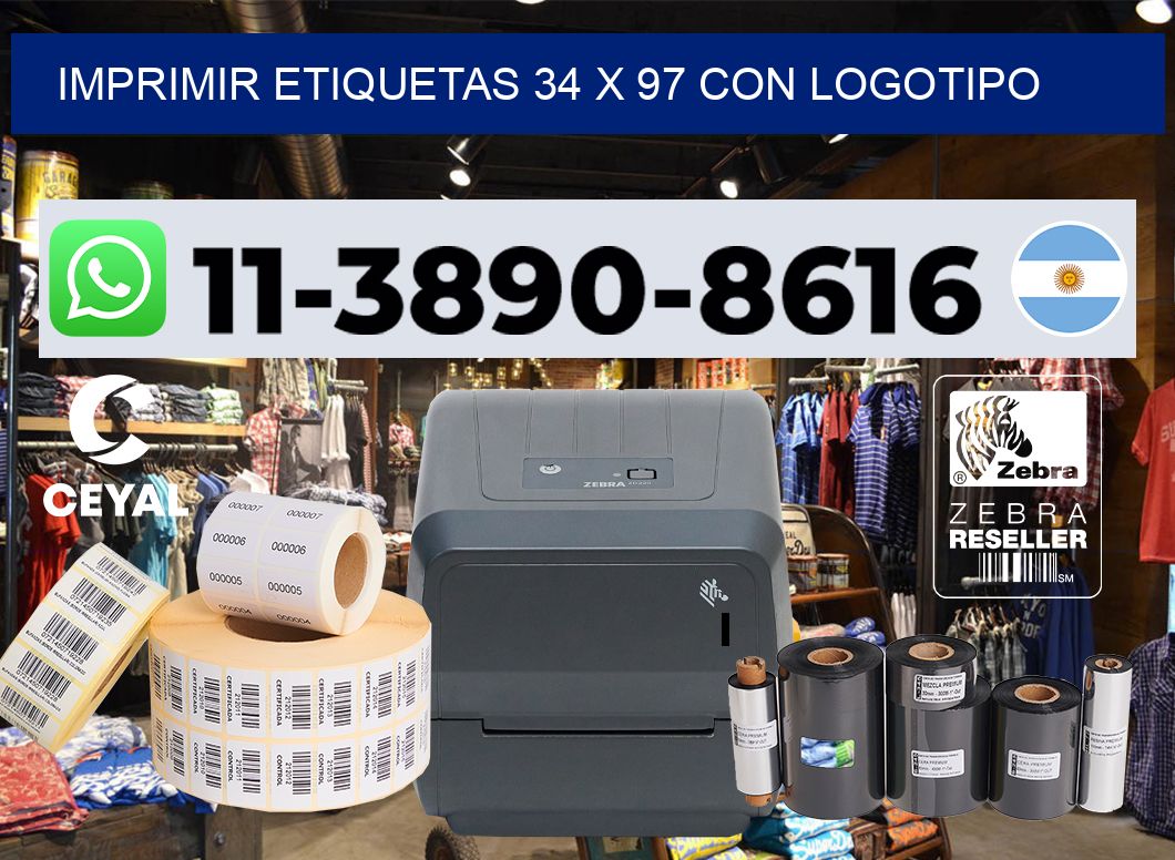 imprimir etiquetas 34 x 97 con logotipo