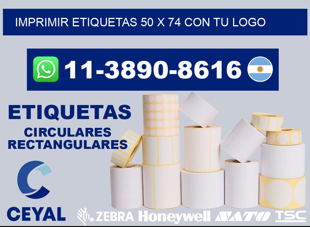 imprimir etiquetas 50 x 74 con tu logo