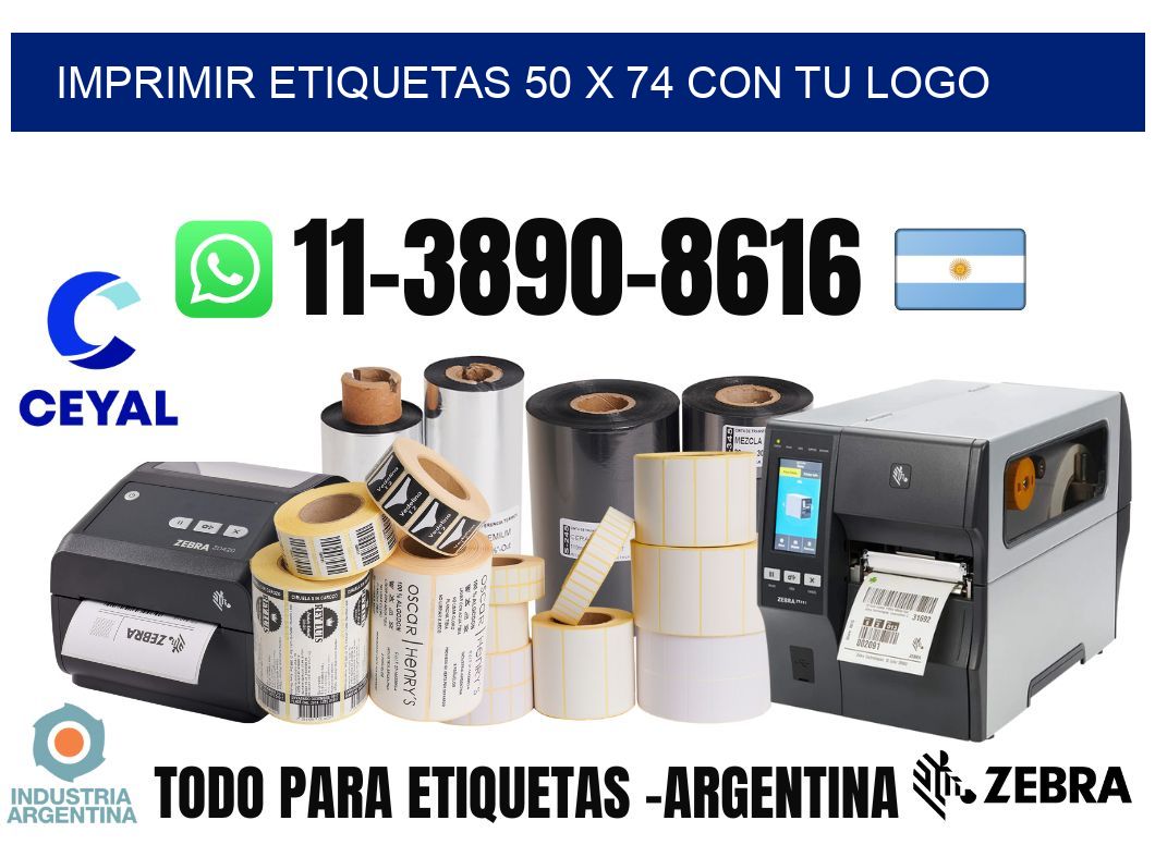 imprimir etiquetas 50 x 74 con tu logo