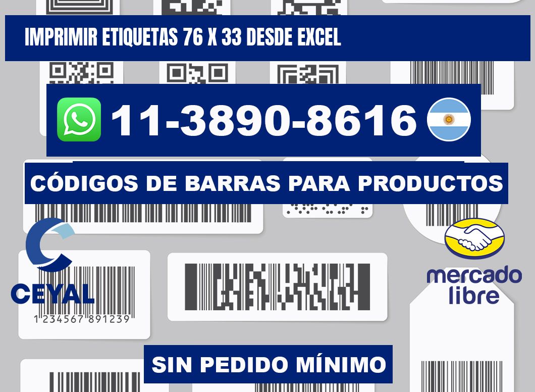 imprimir etiquetas 76 x 33 desde excel