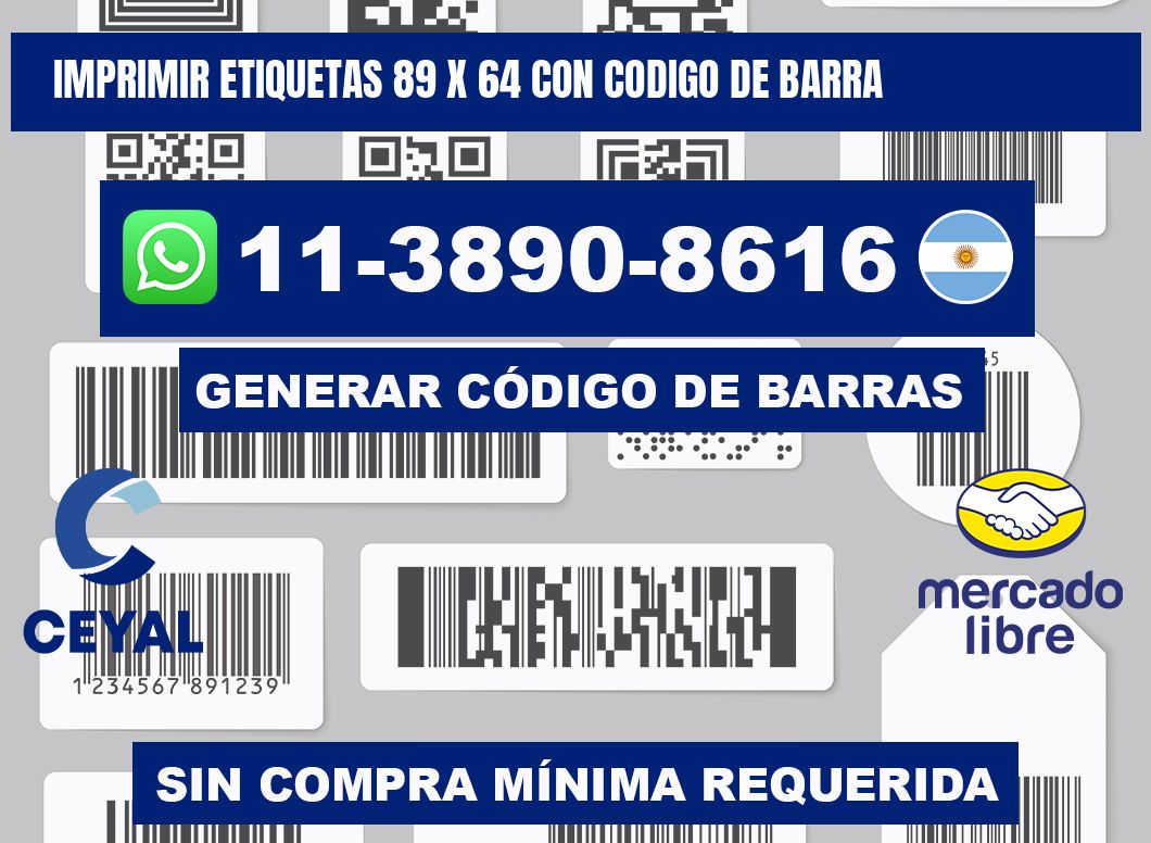 imprimir etiquetas 89 x 64 con codigo de barra