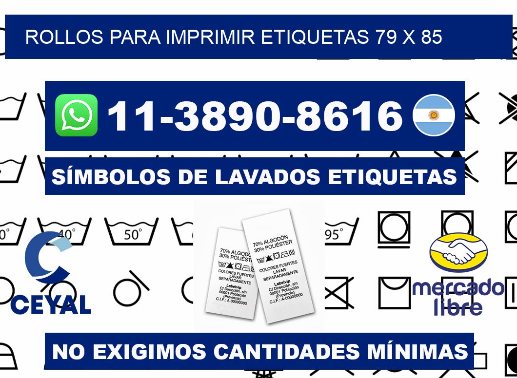 rollos para imprimir etiquetas 79 x 85