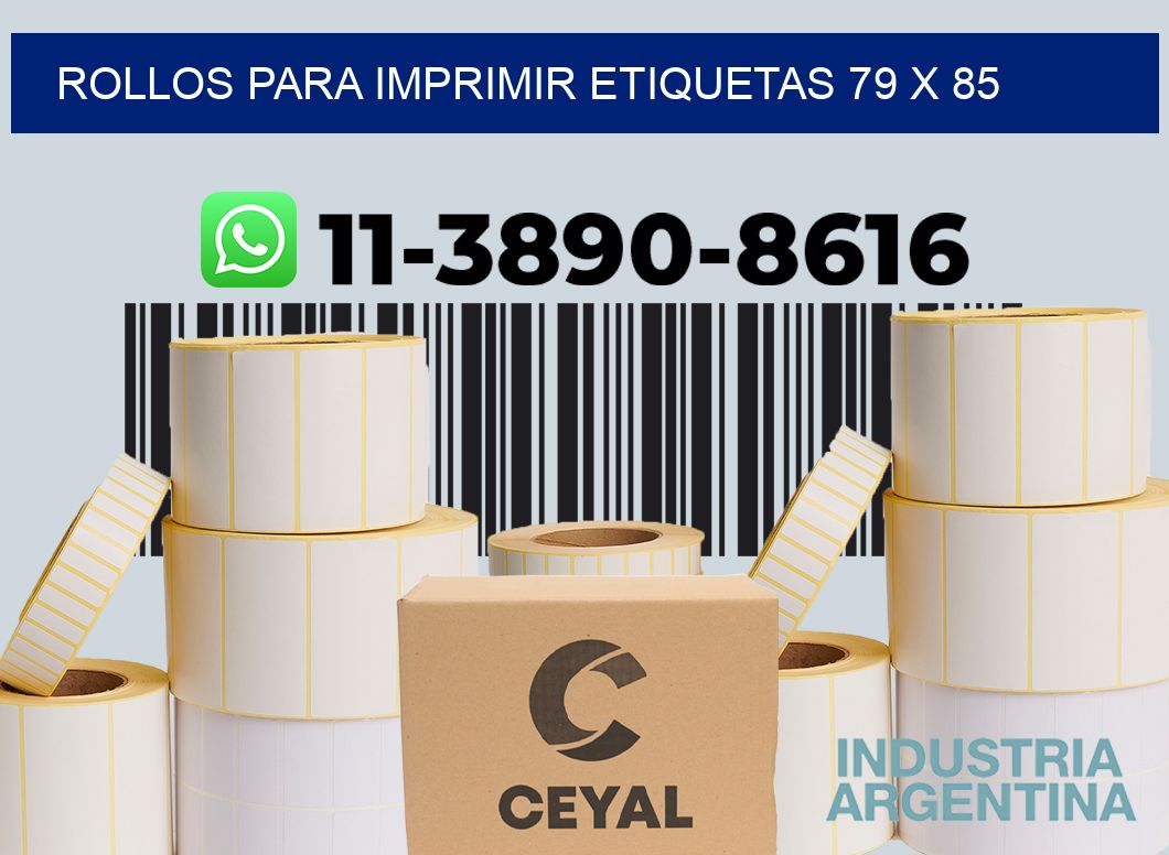 rollos para imprimir etiquetas 79 x 85